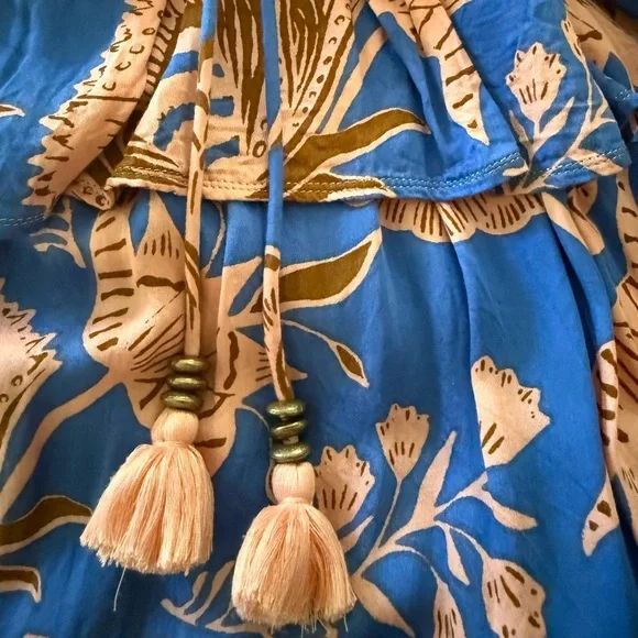 Omika Faye shirt dress. Sitara Azure colorway, XS. GUC. - Picture 2 of 3